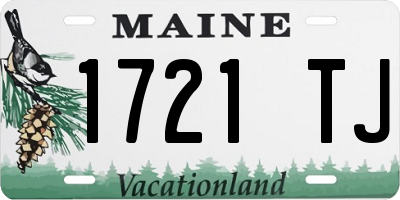 ME license plate 1721TJ