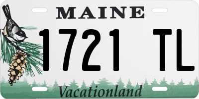 ME license plate 1721TL