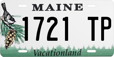 ME license plate 1721TP