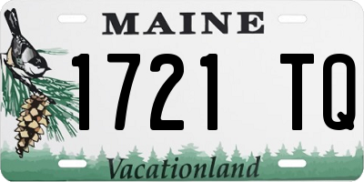 ME license plate 1721TQ