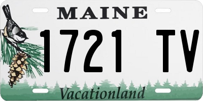 ME license plate 1721TV