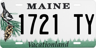 ME license plate 1721TY