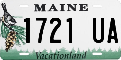 ME license plate 1721UA