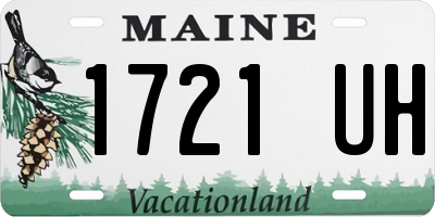 ME license plate 1721UH