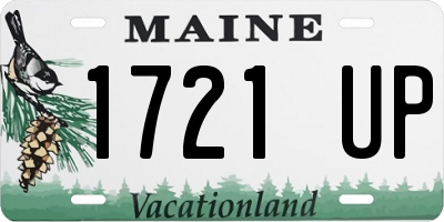 ME license plate 1721UP