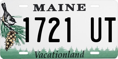 ME license plate 1721UT