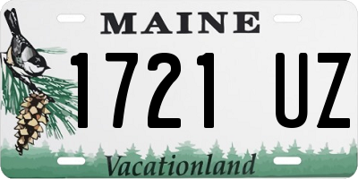 ME license plate 1721UZ