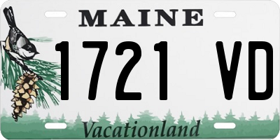 ME license plate 1721VD