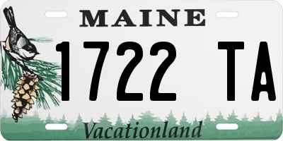 ME license plate 1722TA
