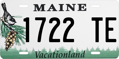 ME license plate 1722TE