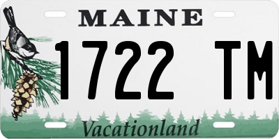 ME license plate 1722TM