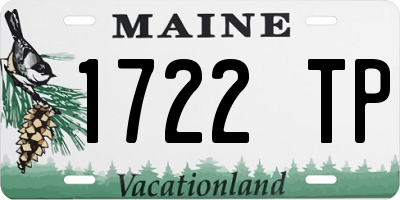 ME license plate 1722TP