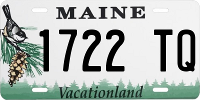 ME license plate 1722TQ