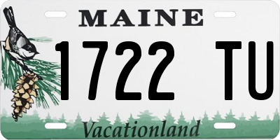 ME license plate 1722TU