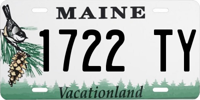 ME license plate 1722TY