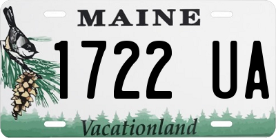 ME license plate 1722UA