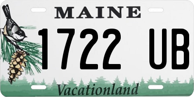 ME license plate 1722UB