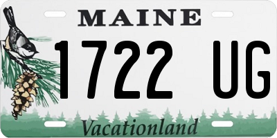 ME license plate 1722UG
