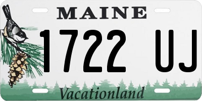 ME license plate 1722UJ