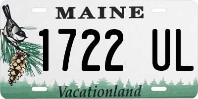 ME license plate 1722UL
