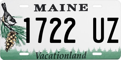 ME license plate 1722UZ