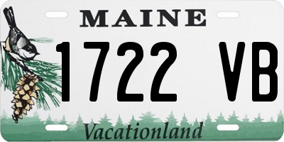 ME license plate 1722VB