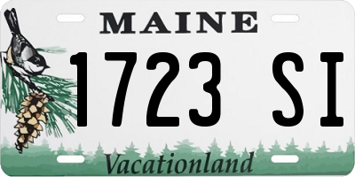 ME license plate 1723SI