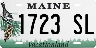 ME license plate 1723SL