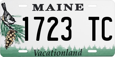 ME license plate 1723TC