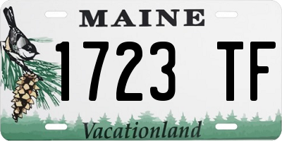 ME license plate 1723TF