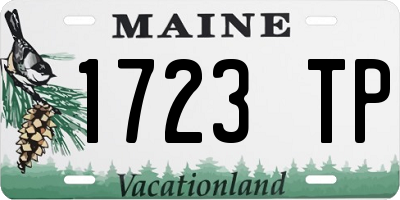 ME license plate 1723TP