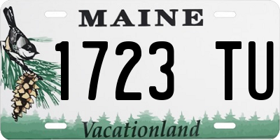 ME license plate 1723TU