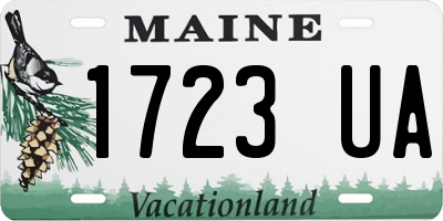 ME license plate 1723UA