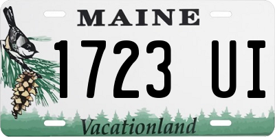 ME license plate 1723UI