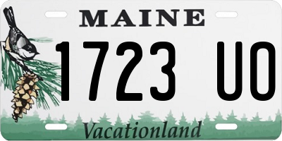 ME license plate 1723UO