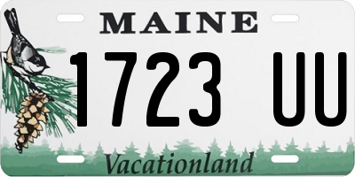ME license plate 1723UU