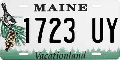 ME license plate 1723UY
