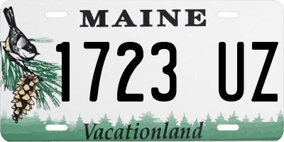 ME license plate 1723UZ