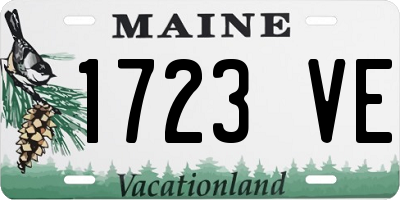 ME license plate 1723VE
