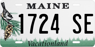 ME license plate 1724SE