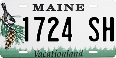 ME license plate 1724SH