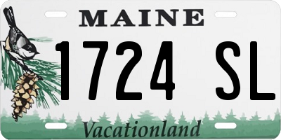 ME license plate 1724SL