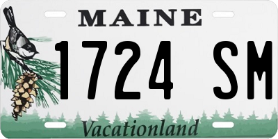 ME license plate 1724SM