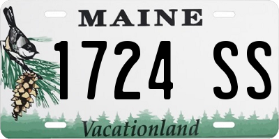 ME license plate 1724SS