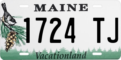 ME license plate 1724TJ