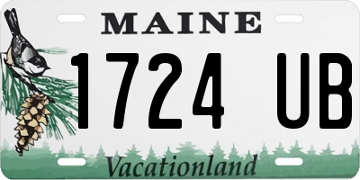 ME license plate 1724UB