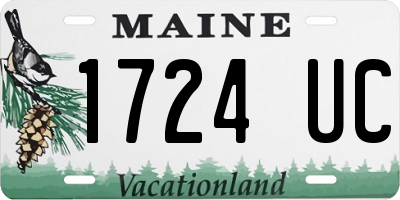 ME license plate 1724UC
