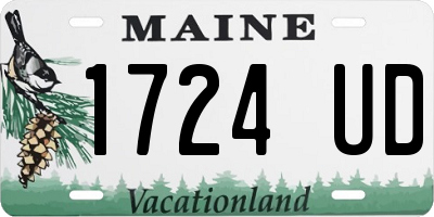 ME license plate 1724UD