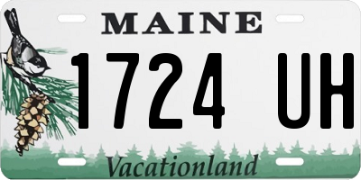 ME license plate 1724UH