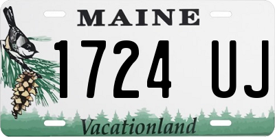 ME license plate 1724UJ